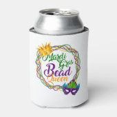 マルディグラスビーズクイーンディット火曜日カーニバル 缶クーラー (缶正面)