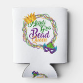 マルディグラスビーズクイーンディット火曜日カーニバル 缶クーラー (裏面)