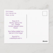 マルディグラスビーズパーティー ポストカード (裏面)