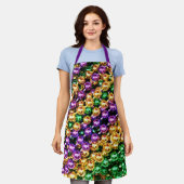マルディグラスビーズ エプロン (着用した状態)