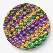 マルディグラスビーズ ペーパープレート (正面)