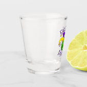 マルディグラスピックボール食べDink Beメリー ショットグラス (左)