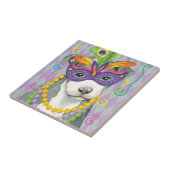 マルディグラスピットブルテリア タイル (側面)