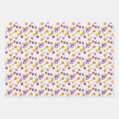 マルディグラスファット火曜カーニバル ラッピングペーパーシート (正面3)