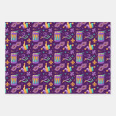 マルディグラスファット火曜カーニバル ラッピングペーパーシート (正面)