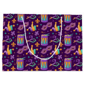 マルディグラスファット火曜カーニバル ラージペーパーバッグ (裏面)