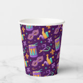 マルディグラスファット火曜カーニバル 紙コップ (裏面)