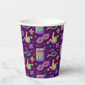 マルディグラスファット火曜カーニバル 紙コップ (左)