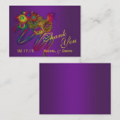 マルディグラスファット火曜パーティーサンキュー座席表 プレイスカード (正面/裏面)