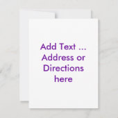 マルディグラスファット火曜日パーティの招待状 招待状 (裏面)