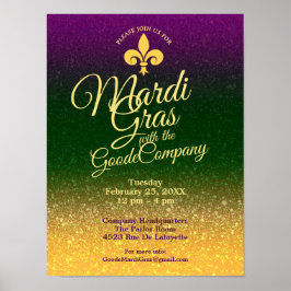 マルディグラスファット火曜日 | Office Breakroom Large ポスター