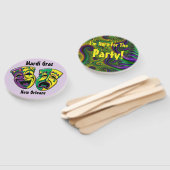 マルディグラスファンニューオーリンズマルディグラパーティー ハンドファン (組立なし)