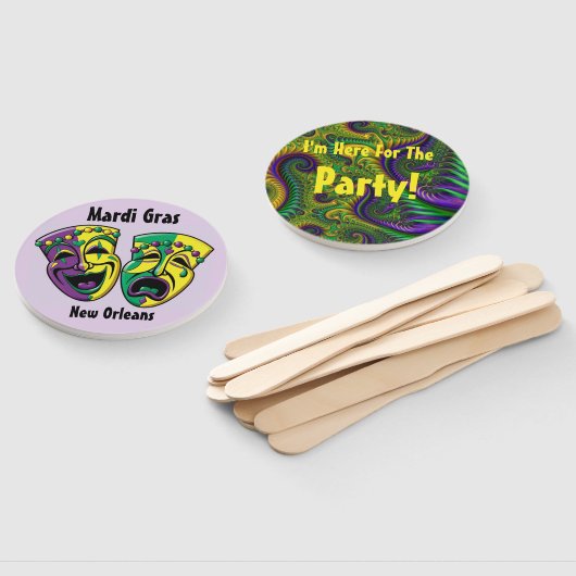 マルディグラスファンニューオーリンズマルディグラパーティー ハンドファン (組立なし)