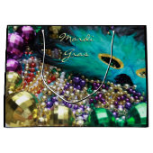 マルディグラスフェザーマスクパーティーフェイズ抱き枕 ラージペーパーバッグ (正面)