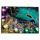 マルディグラスフェザーマスクパーティーフェイズ抱き枕 ラージペーパーバッグ (裏面)