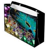 マルディグラスフェザーマスクパーティーフェイズ抱き枕 ラージペーパーバッグ (裏面アングル)