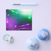 マルディグラスフェスティバルパープルバックグラウンド チラシ (シングル)