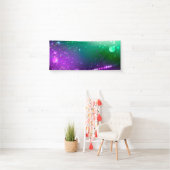 マルディグラスフェスティバルパープルバックグラウンド 横断幕 (インサイチュ)