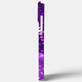 マルディグラスフェスティバルパープルバックグラウンド Case-Mate iPhoneケース (裏面 / 左)