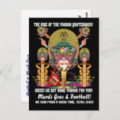 マルディグラスフットボール ポストカード (正面/裏面)