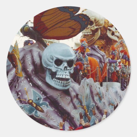 マルディグラスフロート ラウンドシール (正面)