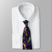 マルディグラスフローラルパターン ネクタイ (タイ)