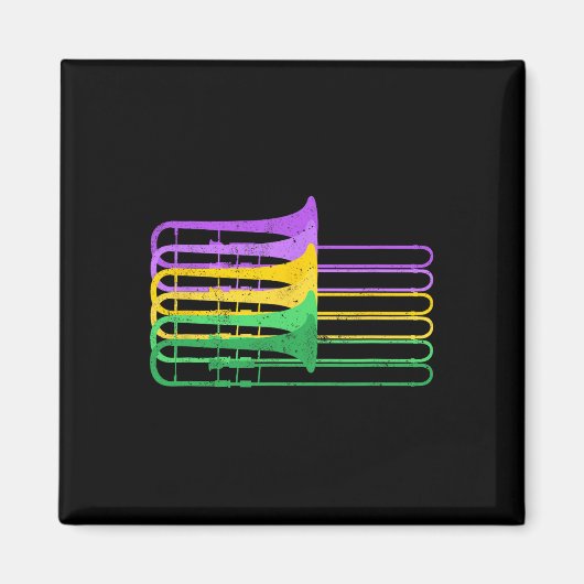 マルディグラスブルトロンボンマーチングオーケストラ マグネット (正面)