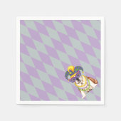 マルディグラスブルドッグ スタンダードカクテルナプキン (正面)