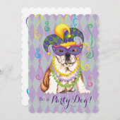 マルディグラスブルドッグ 招待状 (正面/裏面)