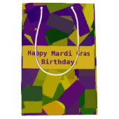 マルディグラスブロックメディア抱き枕 ミディアムペーパーバッグ (正面)