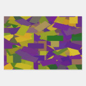 マルディグラスブロックラッピング紙シート ラッピングペーパーシート (正面)