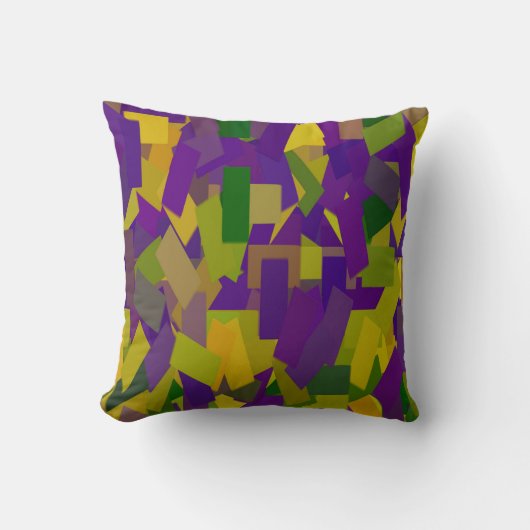 マルディグラスブロック クッション (正面)