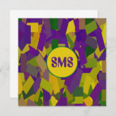 マルディグラスブロック 招待状 (正面/裏面)