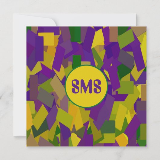 マルディグラスブロック 招待状 (正面)