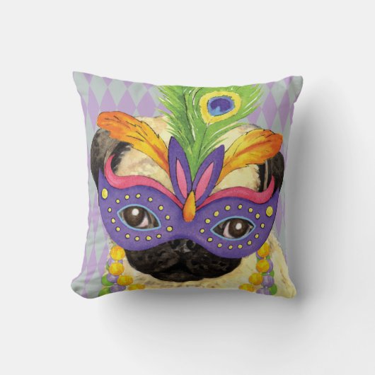 マルディグラスプグ クッション (正面)