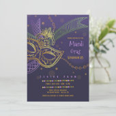 マルディグラスプロム招待状 招待状 (スタンド正面)