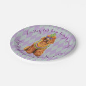 マルディグラスプードル ペーパープレート (アングル)