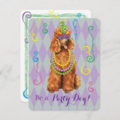 マルディグラスプードル 招待状 (正面/裏面)