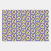 マルディグラスベイグネットキングケーキビーズニューオーリンズLA ラッピングペーパーシート (正面2)