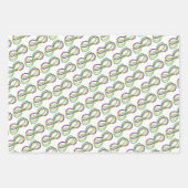 マルディグラスベイグネットキングケーキビーズニューオーリンズLA ラッピングペーパーシート (正面)