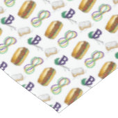 マルディグラスベイグネットビーズマスクニューオーリンズNOLA テーブルクロス (アングル)