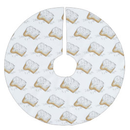 マルディグラスベイグネットペストリーニューオーリンズルイジアナ ブラッシュドポリエステルツリースカート