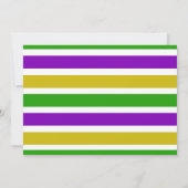 マルディグラスベビーシャワー招待状 招待状 (裏面)