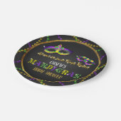 マルディグラスベビーシャワー ペーパープレート (アングル)