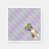 マルディグラスボクサー スタンダードカクテルナプキン (正面)