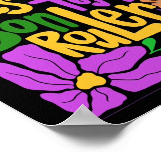 マルディグラスボホライセスレボンテンプルーラーフルーア ポスター (角)