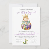 マルディグラスボーイベビーシャワー招待状 招待状 (正面)