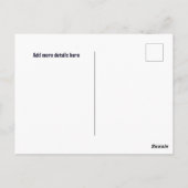 マルディグラスポスター招待状 ポストカード (裏面)