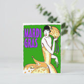 マルディグラスポスター ポストカード (スタンド正面)