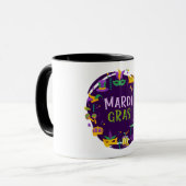 マルディグラスマグforお祝いフェイスマスクフェスティバル マグカップ (正面左)